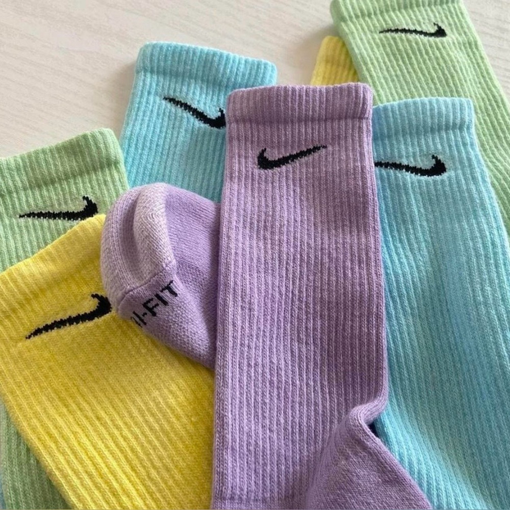Custom Dyed Nike Crew Socks - Pastel 4 Pack